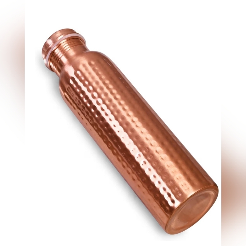 100% Copper Water Bottle 32oz - Picture 2 of 4